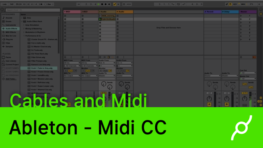 Ableton and cables Midi CC new video cables.gl blog